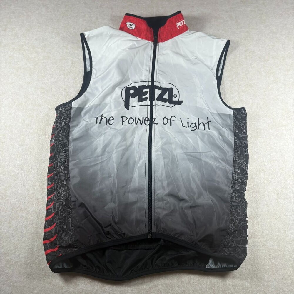 Petzl Sugoi Windblock Cycling Vest L Black Gray Reactive Lighting